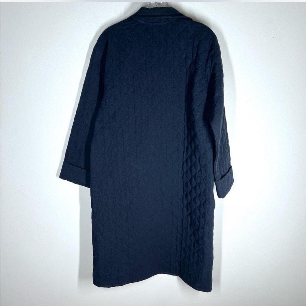 DONNI Quilted Long midi jacket in Navy Blue NEW - Picture 6 of 8